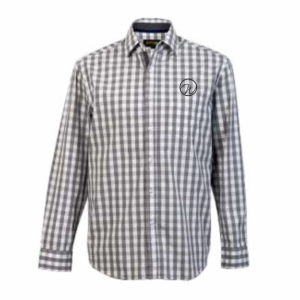 Waiters Lifestyle Cedar Lounge Shirt Long Sleeve Mens Grey/White