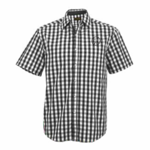 Waiters Cedar Lounge Shirt Short Sleeve Mens Black/White